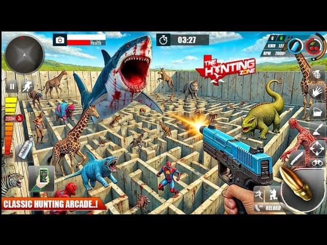 Best Dinosaur Games – Dinosaur Hunter Mobile Game – Android Gameplay
